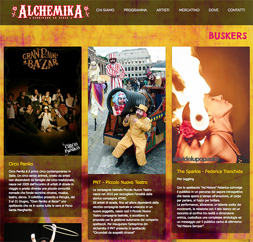 Alchemika festival di teatro di strada e nouveau cirque